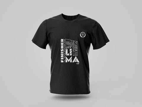 Polo Finisher Media Maratón de Lima 116° Dryfit Negro - Hombre