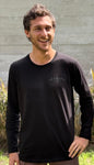Polo Manga Larga Unisex - Negro